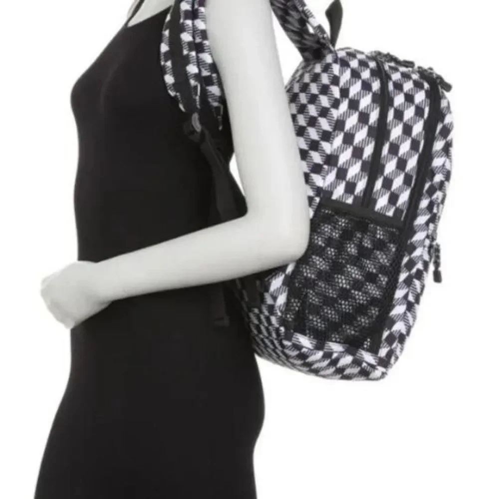 NWT STATE Bags Bedford Twill Backpack | Black & White Geo Print